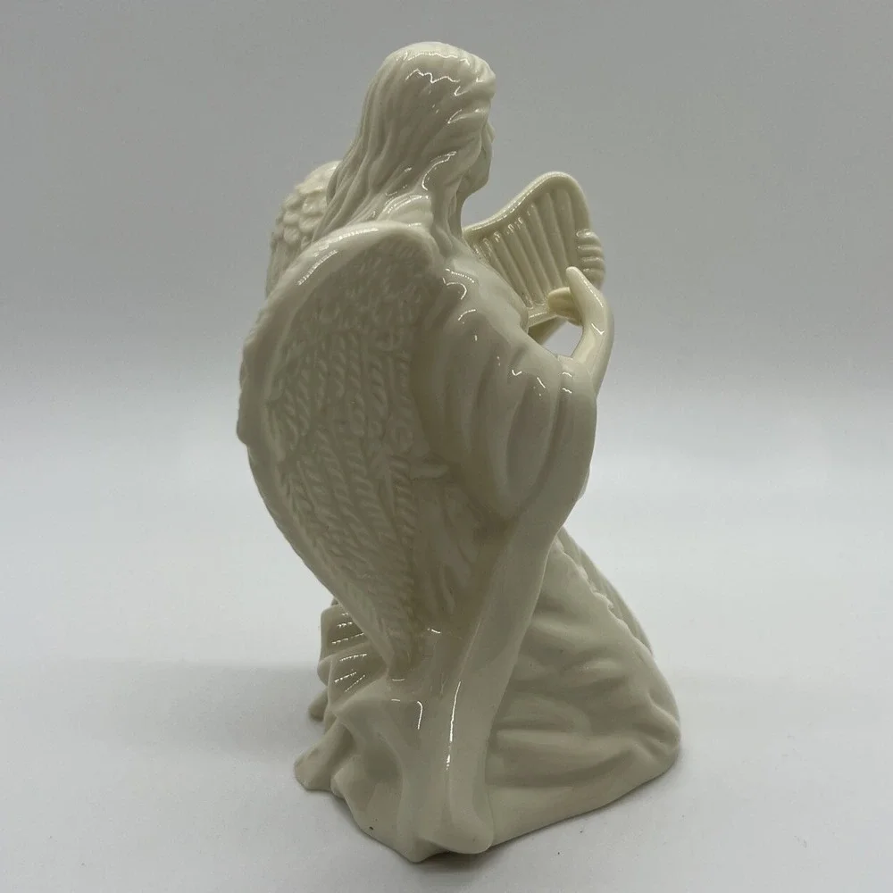 Lenox‎ Guardian Angel Playing Harp Porcelain Figurine 4 1/2